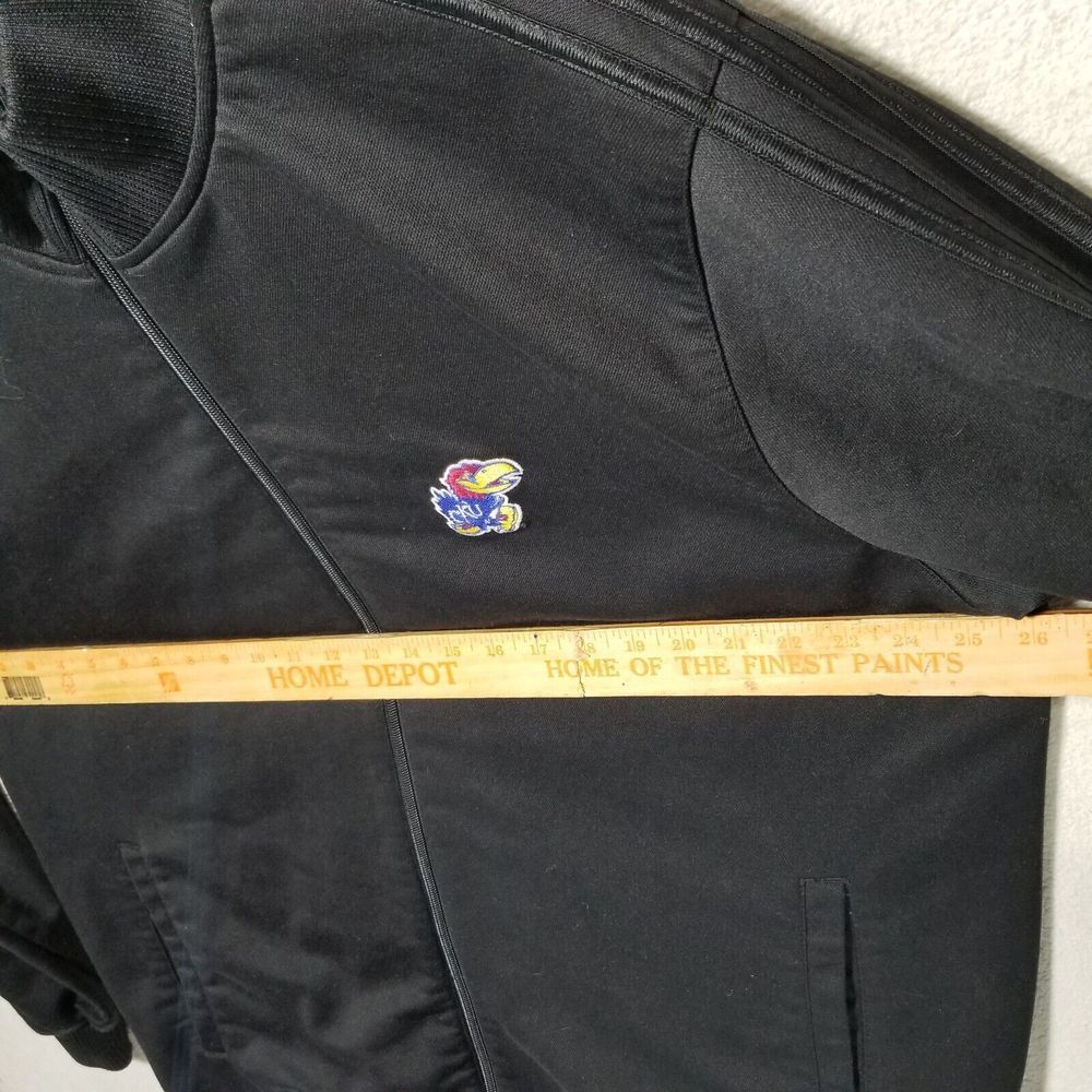 Adidas Track Jacket Men XXL Black On Black Full Zip Kentucky University SEE MEAS - Picture 2 of 16